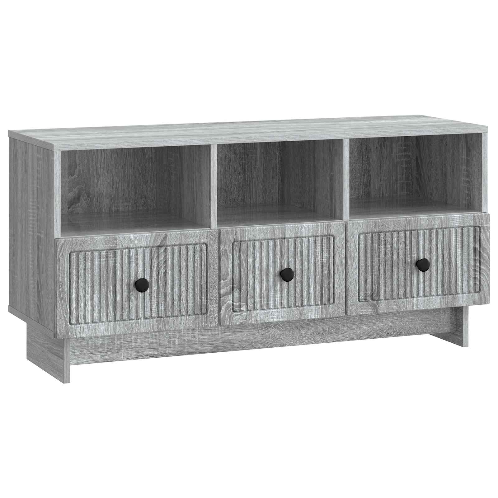 TV-kast met lade Grijs sonoma 102 x 34,5 x 50 cm Bewerkt hout is nu te koop bij PeponiXL, paradijselijk wonen!