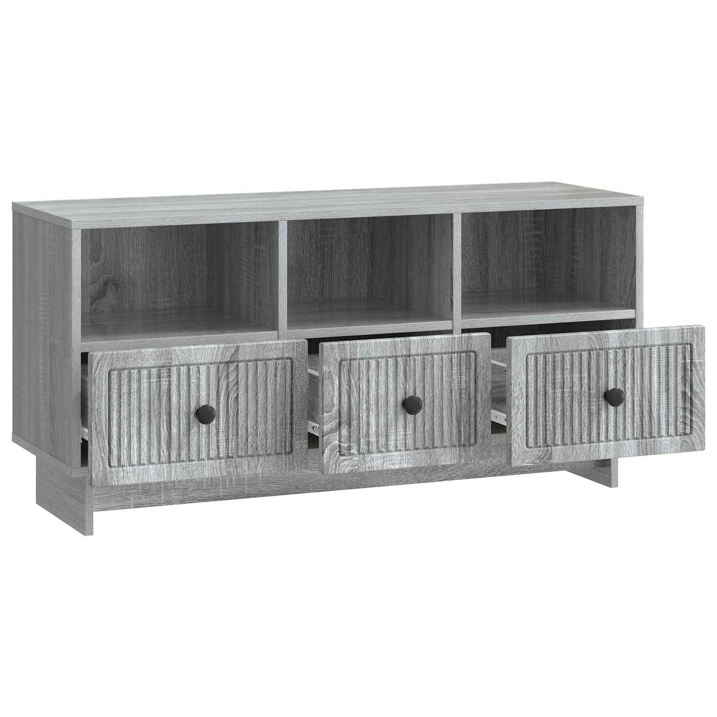 TV-kast met lade Grijs sonoma 102 x 34,5 x 50 cm Bewerkt hout is nu te koop bij PeponiXL, paradijselijk wonen!