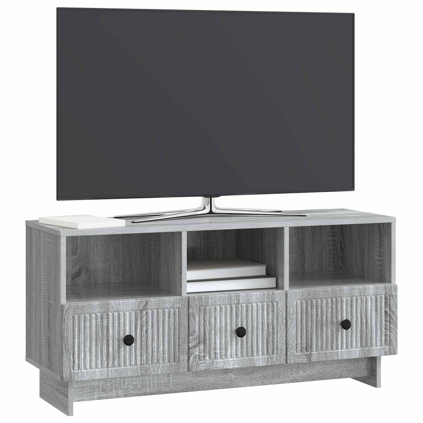 TV-kast met lade Grijs sonoma 102 x 34,5 x 50 cm Bewerkt hout is nu te koop bij PeponiXL, paradijselijk wonen!