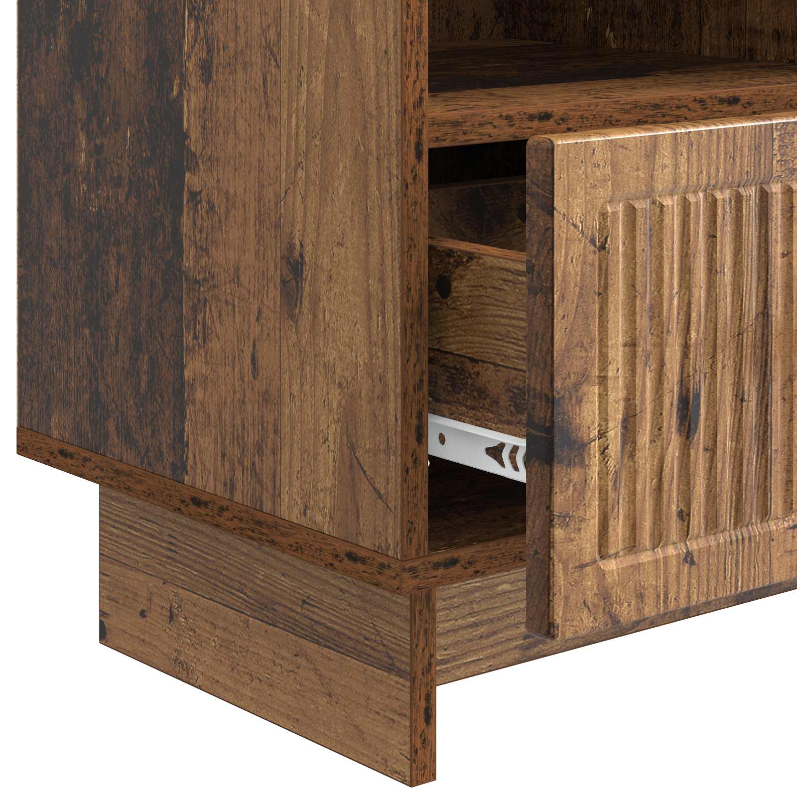 TV-kast met lade Oud hout 102 x 34,5 x 50 cm Bewerkt hout is nu te koop bij PeponiXL, paradijselijk wonen!