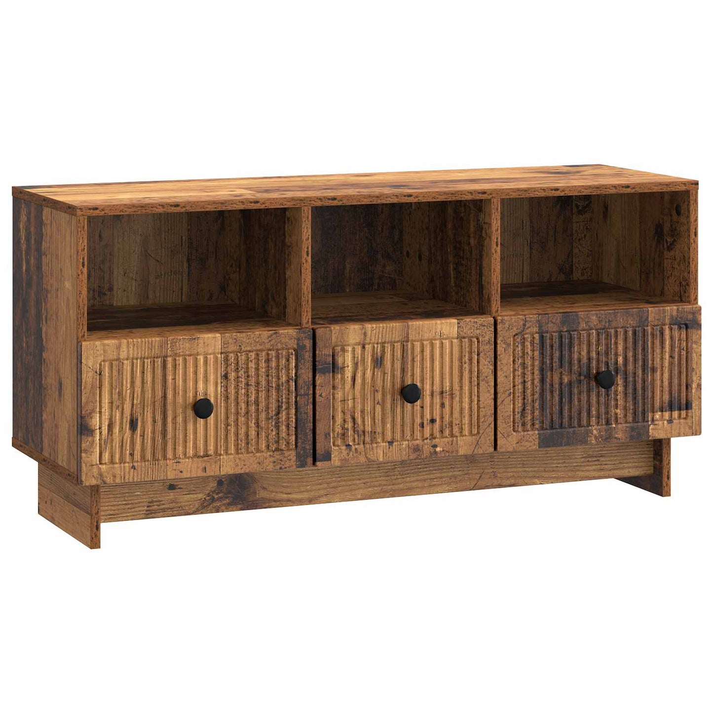 TV-kast met lade Oud hout 102 x 34,5 x 50 cm Bewerkt hout is nu te koop bij PeponiXL, paradijselijk wonen!