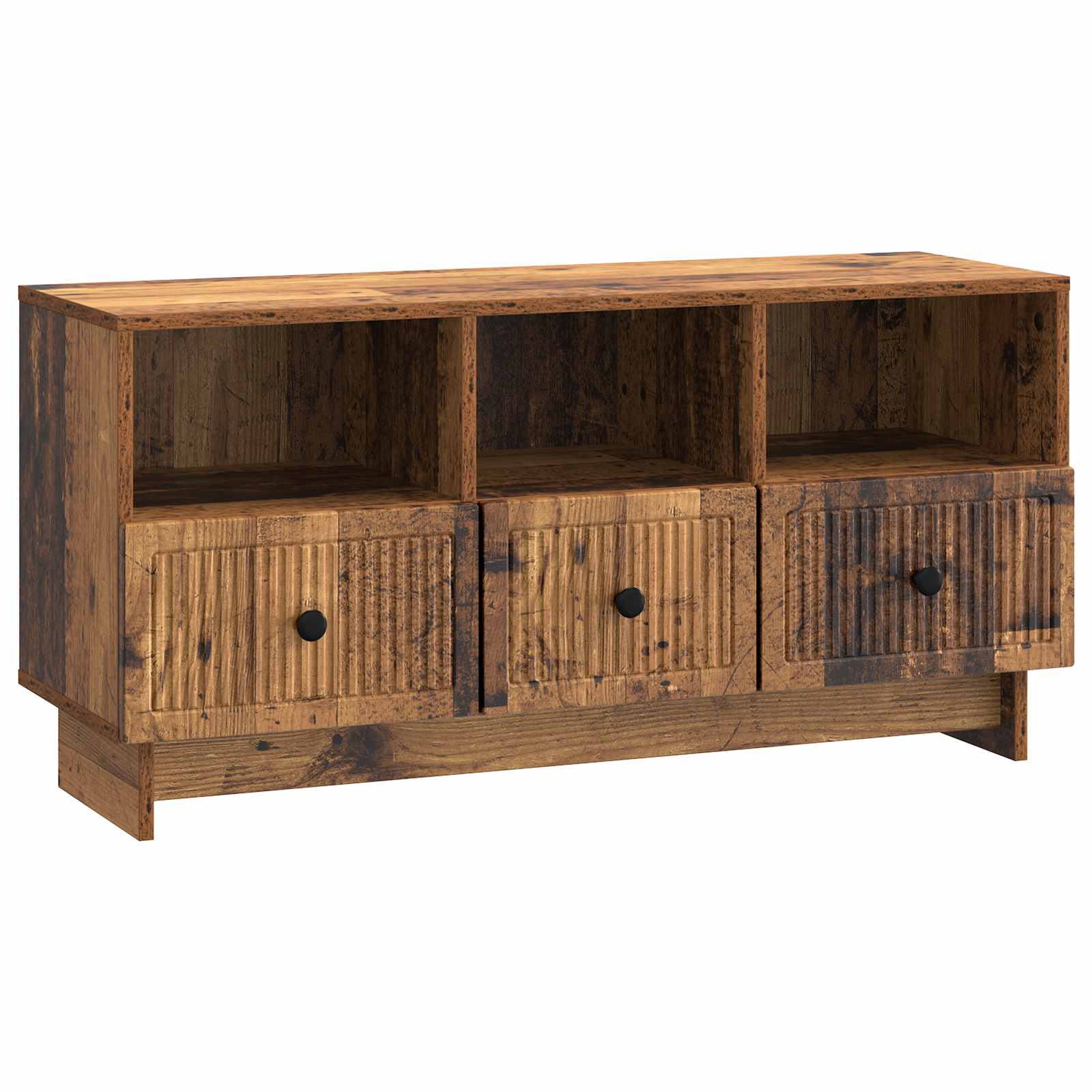 TV-kast met lade Oud hout 102 x 34,5 x 50 cm Bewerkt hout is nu te koop bij PeponiXL, paradijselijk wonen!