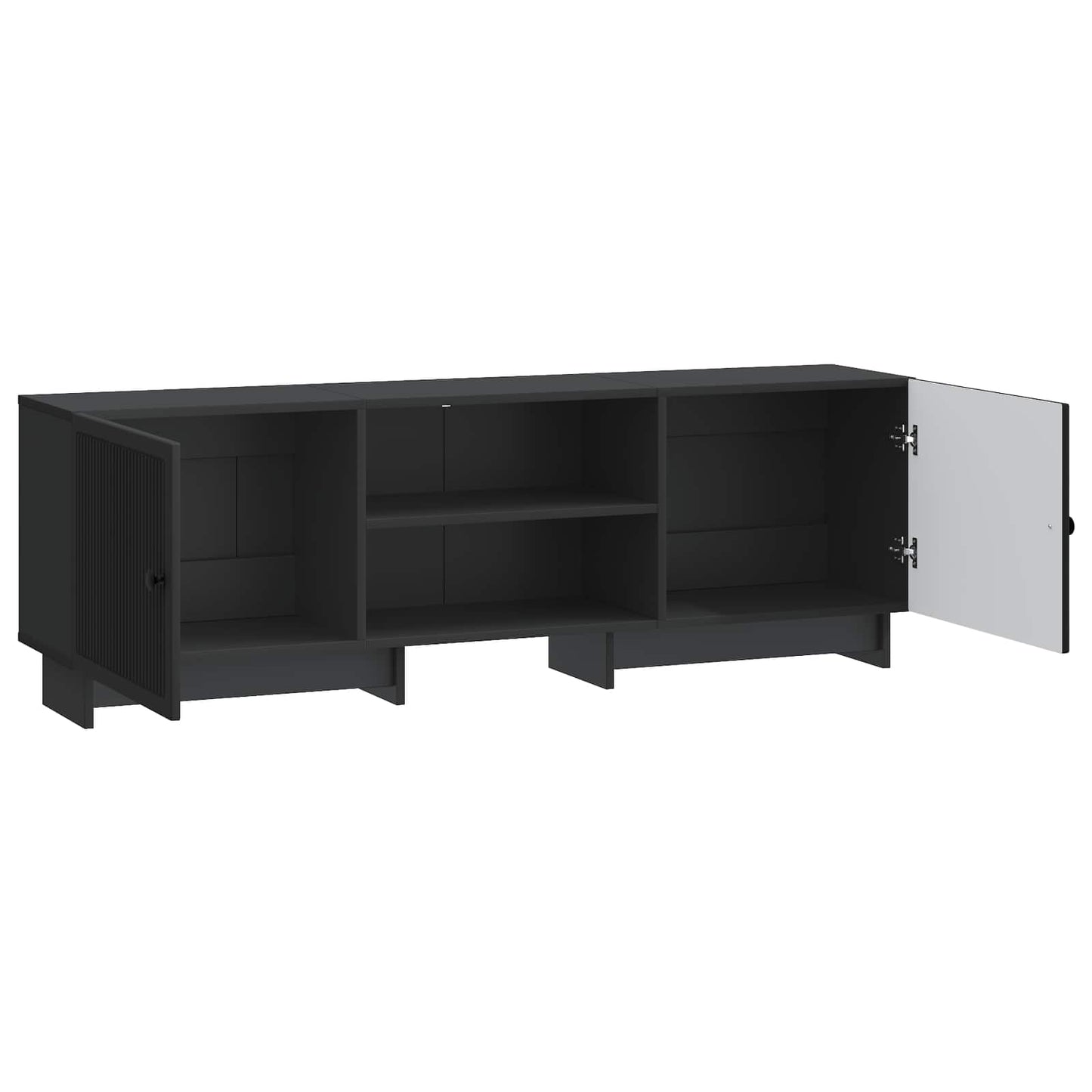 TV-kast Zwart 150 x 31 x 50 cm Geconstrueerd hout is nu te koop bij PeponiXL, paradijselijk wonen!