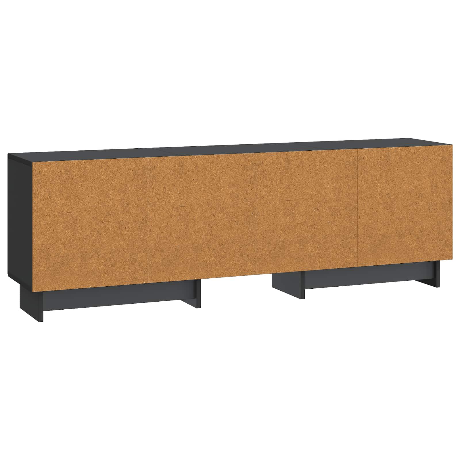 TV-kast Zwart 150 x 31 x 50 cm Geconstrueerd hout is nu te koop bij PeponiXL, paradijselijk wonen!