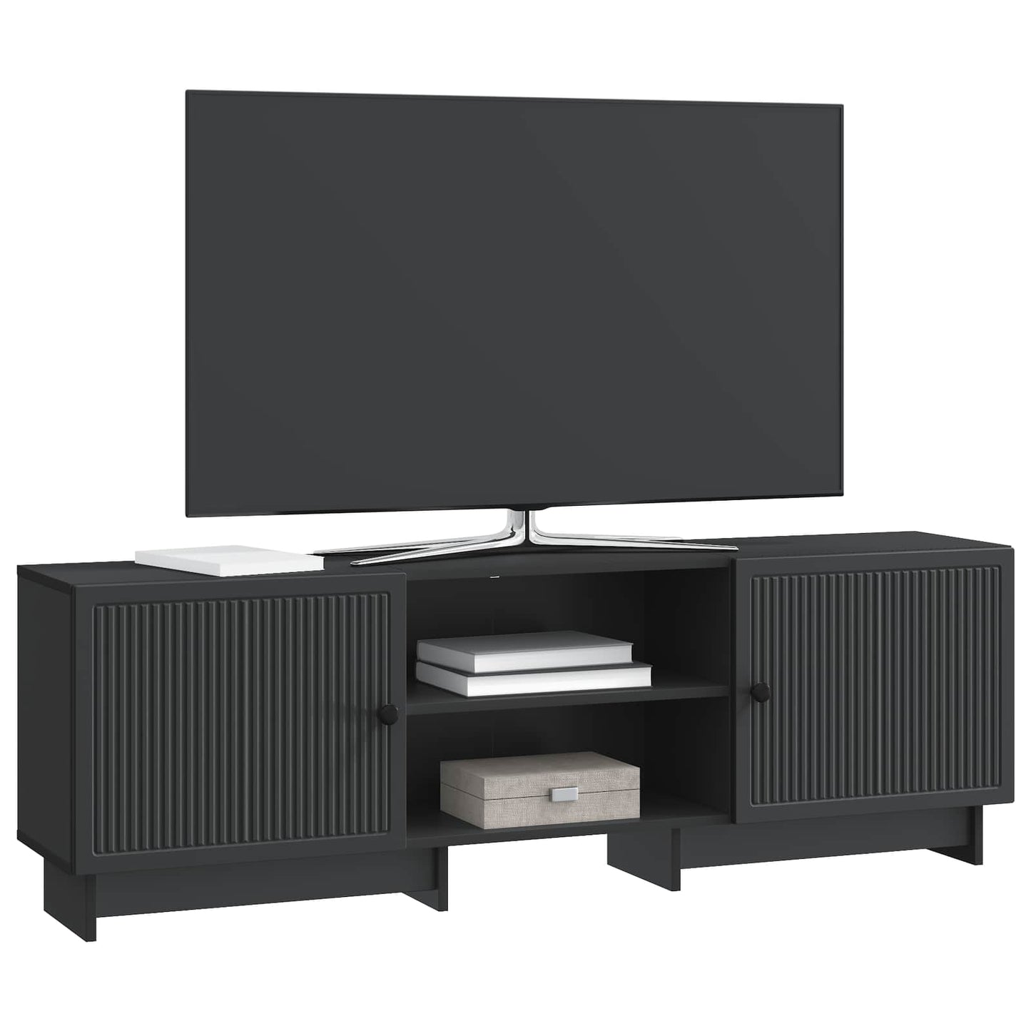 TV-kast Zwart 150 x 31 x 50 cm Geconstrueerd hout is nu te koop bij PeponiXL, paradijselijk wonen!