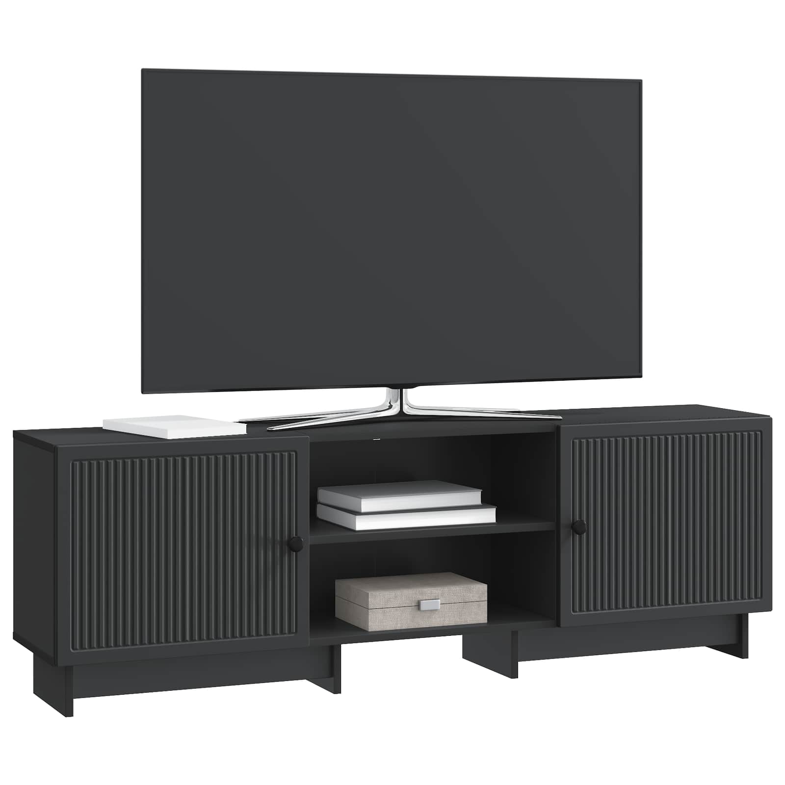 TV-kast Zwart 150 x 31 x 50 cm Geconstrueerd hout is nu te koop bij PeponiXL, paradijselijk wonen!
