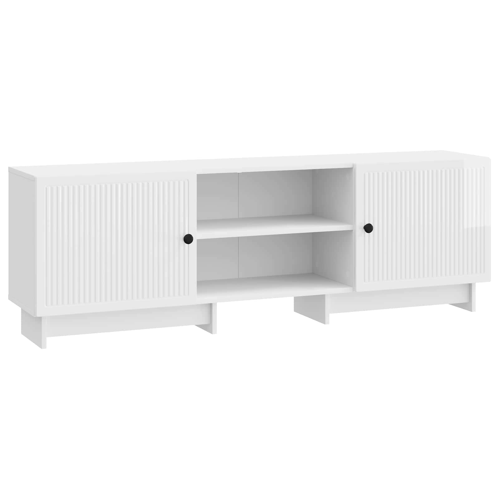 TV-kast Hoogglans Wit 150 x 31 x 50 cm Geconstrueerd hout is nu te koop bij PeponiXL, paradijselijk wonen!