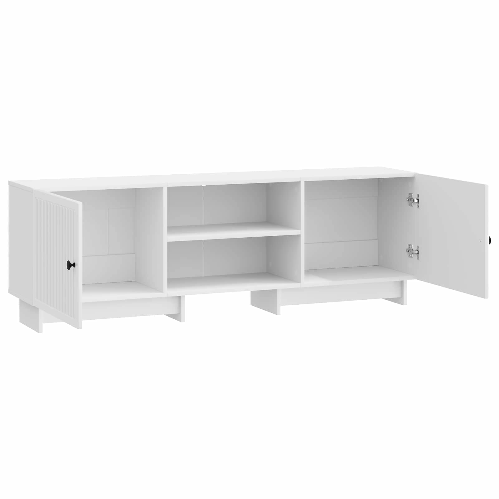 TV-kast Hoogglans Wit 150 x 31 x 50 cm Geconstrueerd hout is nu te koop bij PeponiXL, paradijselijk wonen!