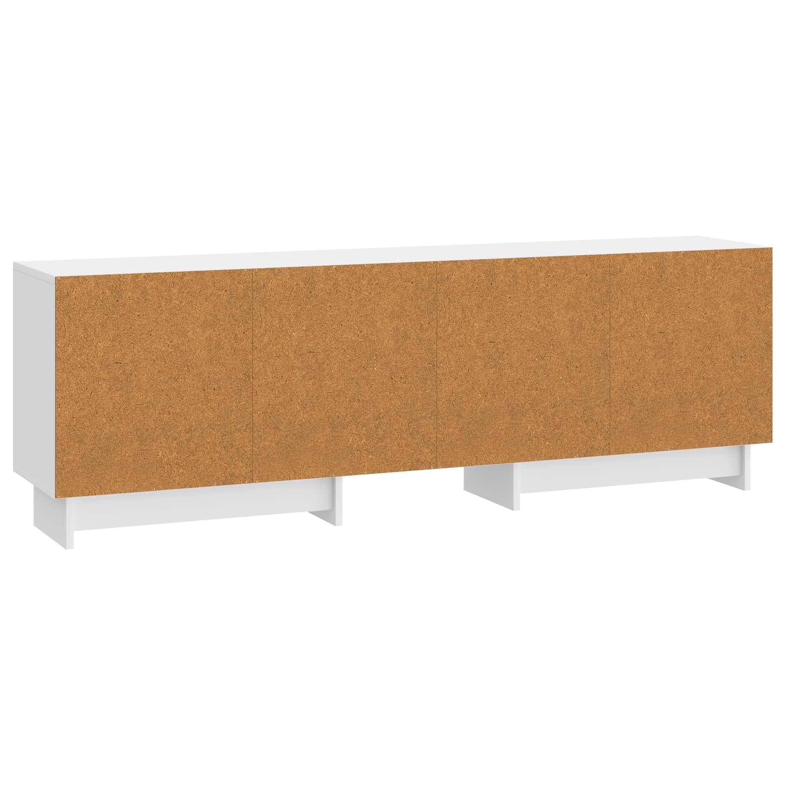 TV-kast Hoogglans Wit 150 x 31 x 50 cm Geconstrueerd hout is nu te koop bij PeponiXL, paradijselijk wonen!