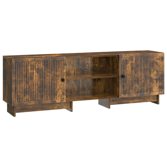 TV-kast Gerookte Eik 150 x 31 x 50 cm Geconstrueerd hout is nu te koop bij PeponiXL, paradijselijk wonen!