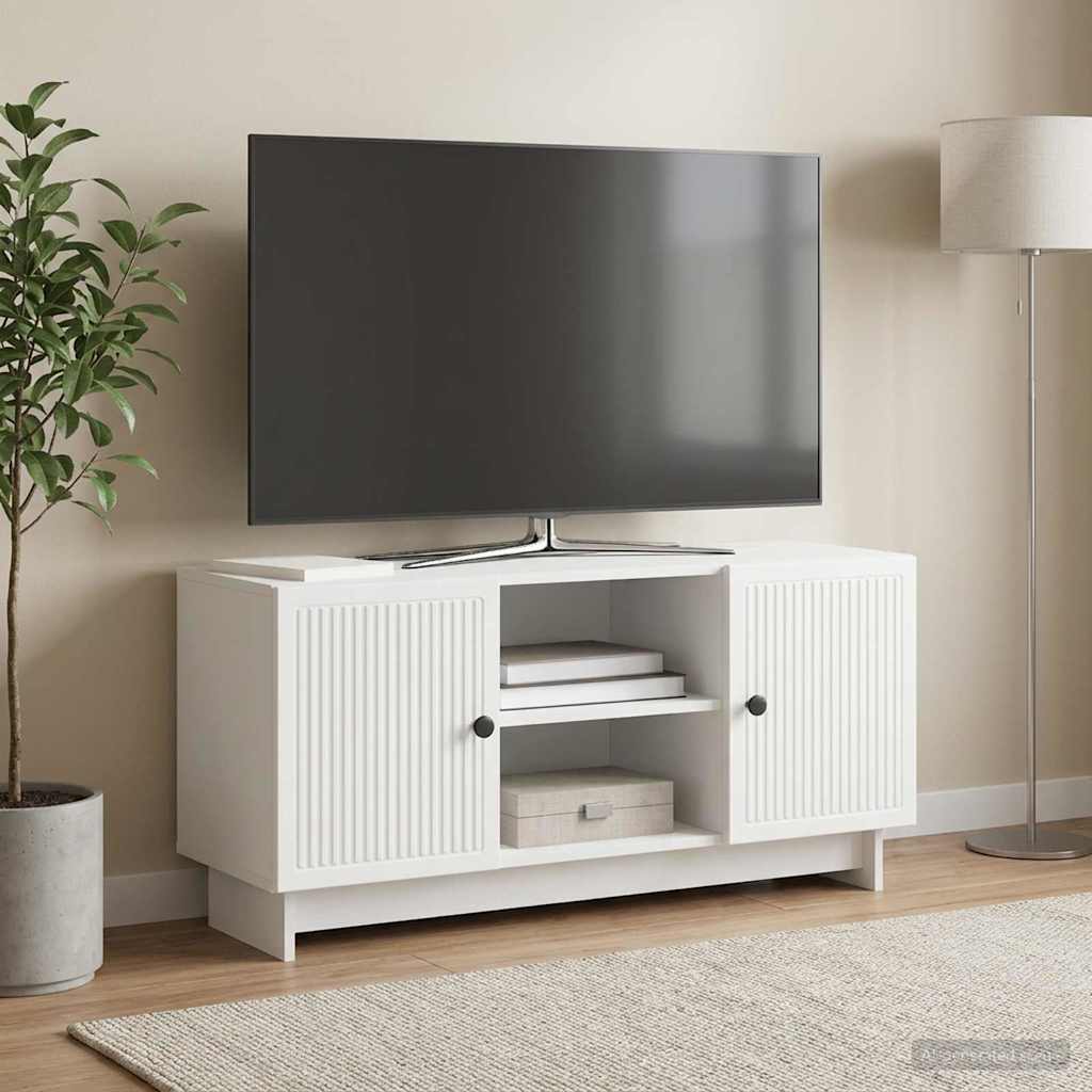 TV-kast 102 x 34,5 x 50 cm Wit Bewerkt hout is nu te koop bij PeponiXL, paradijselijk wonen!
