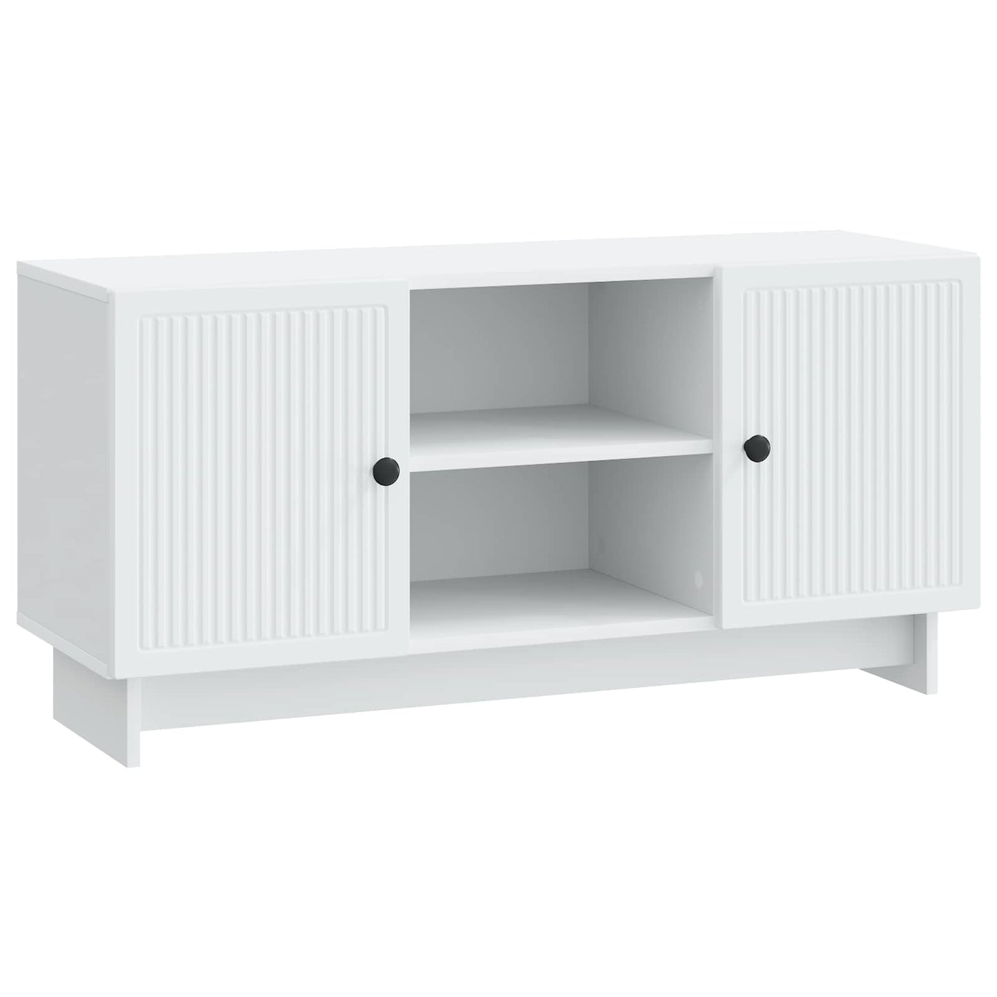 TV-kast 102 x 34,5 x 50 cm Wit Bewerkt hout is nu te koop bij PeponiXL, paradijselijk wonen!