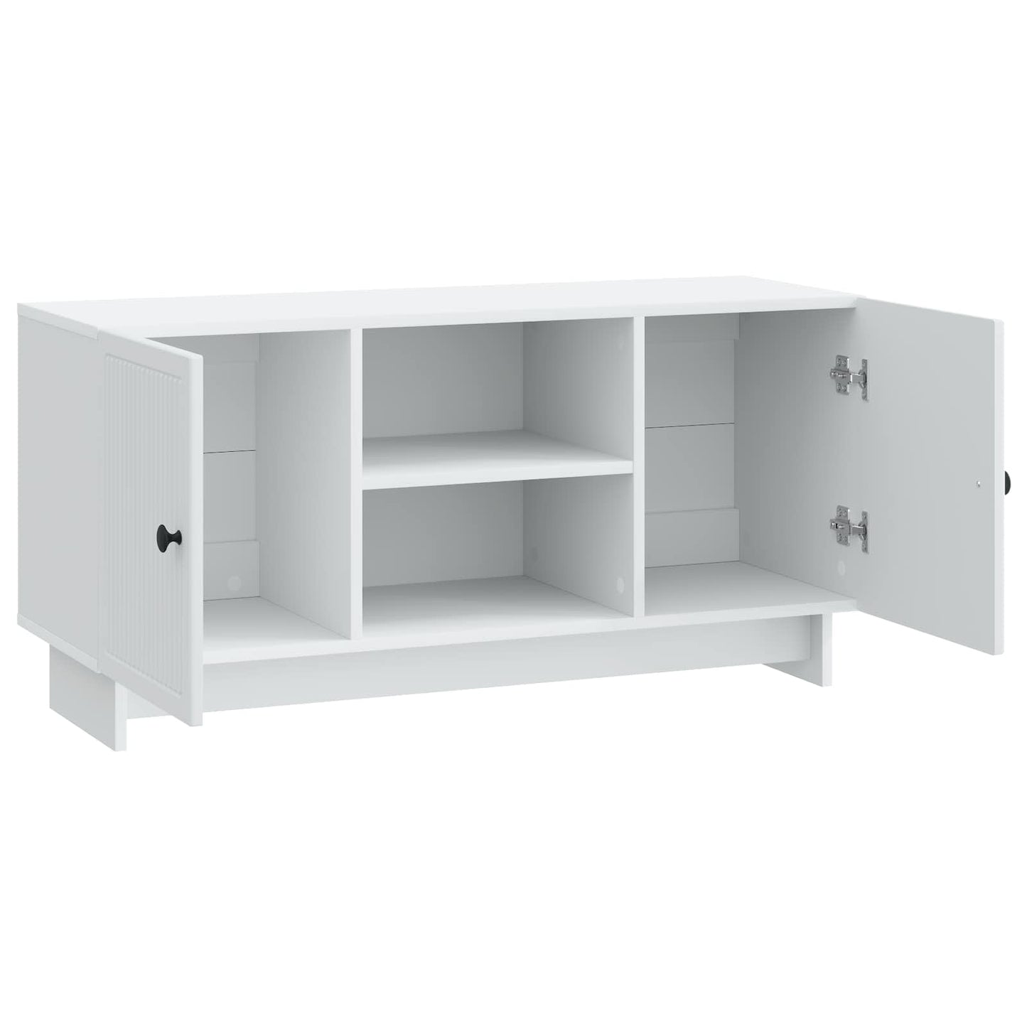 TV-kast 102 x 34,5 x 50 cm Wit Bewerkt hout is nu te koop bij PeponiXL, paradijselijk wonen!
