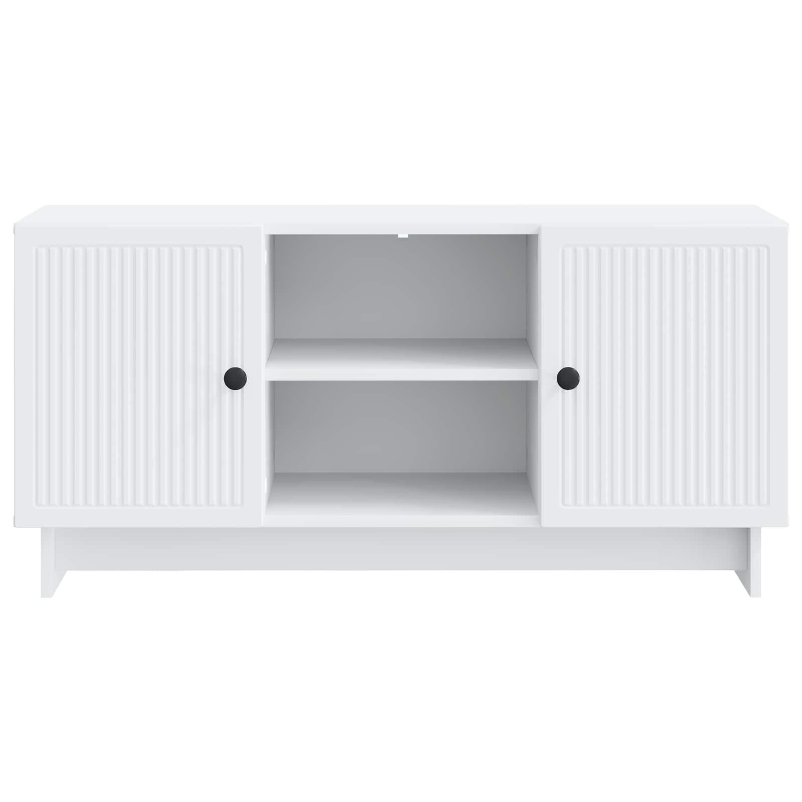 TV-kast 102 x 34,5 x 50 cm Wit Bewerkt hout is nu te koop bij PeponiXL, paradijselijk wonen!