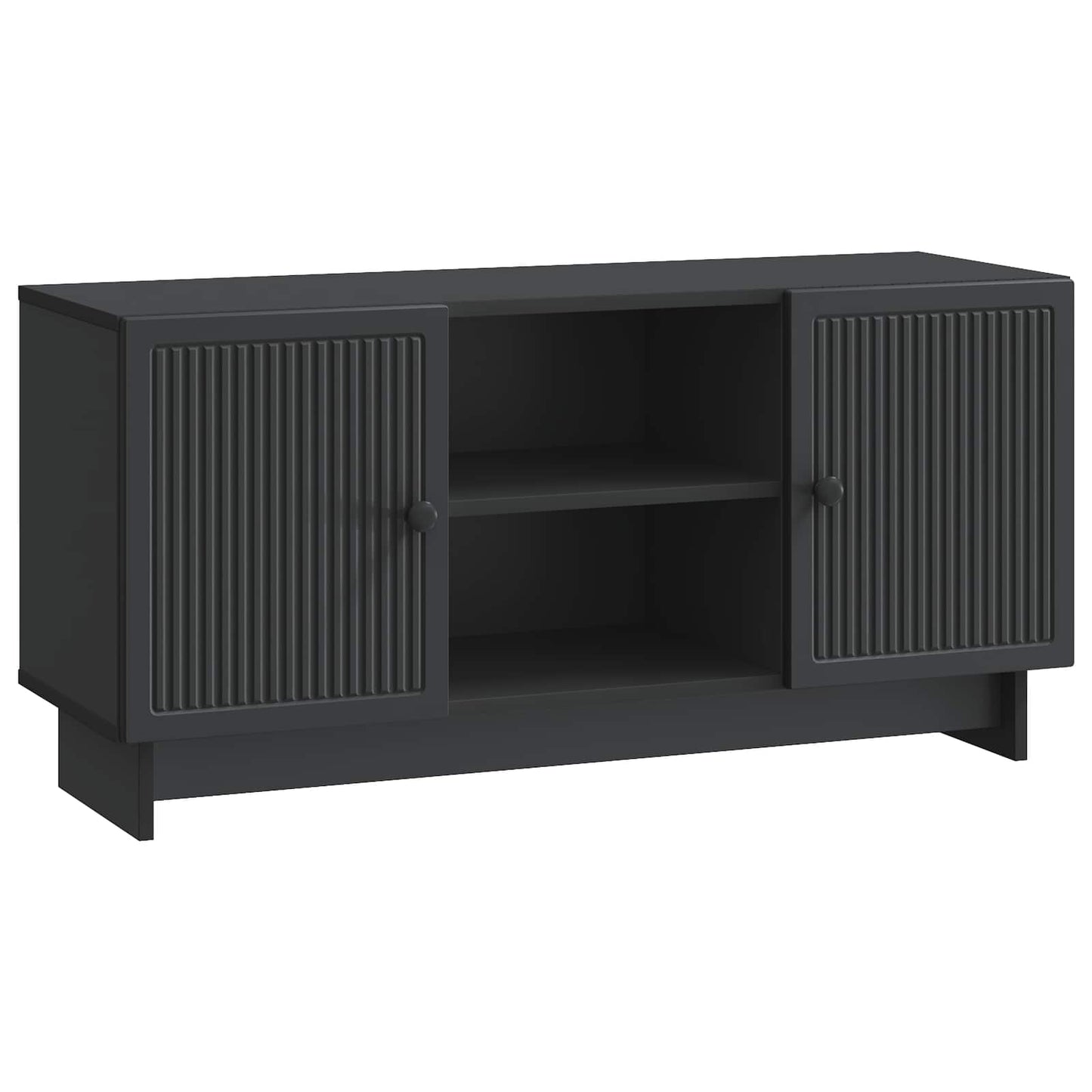 TV-kast Zwart 102 x 34,5 x 50 cm Bewerkt hout is nu te koop bij PeponiXL, paradijselijk wonen!