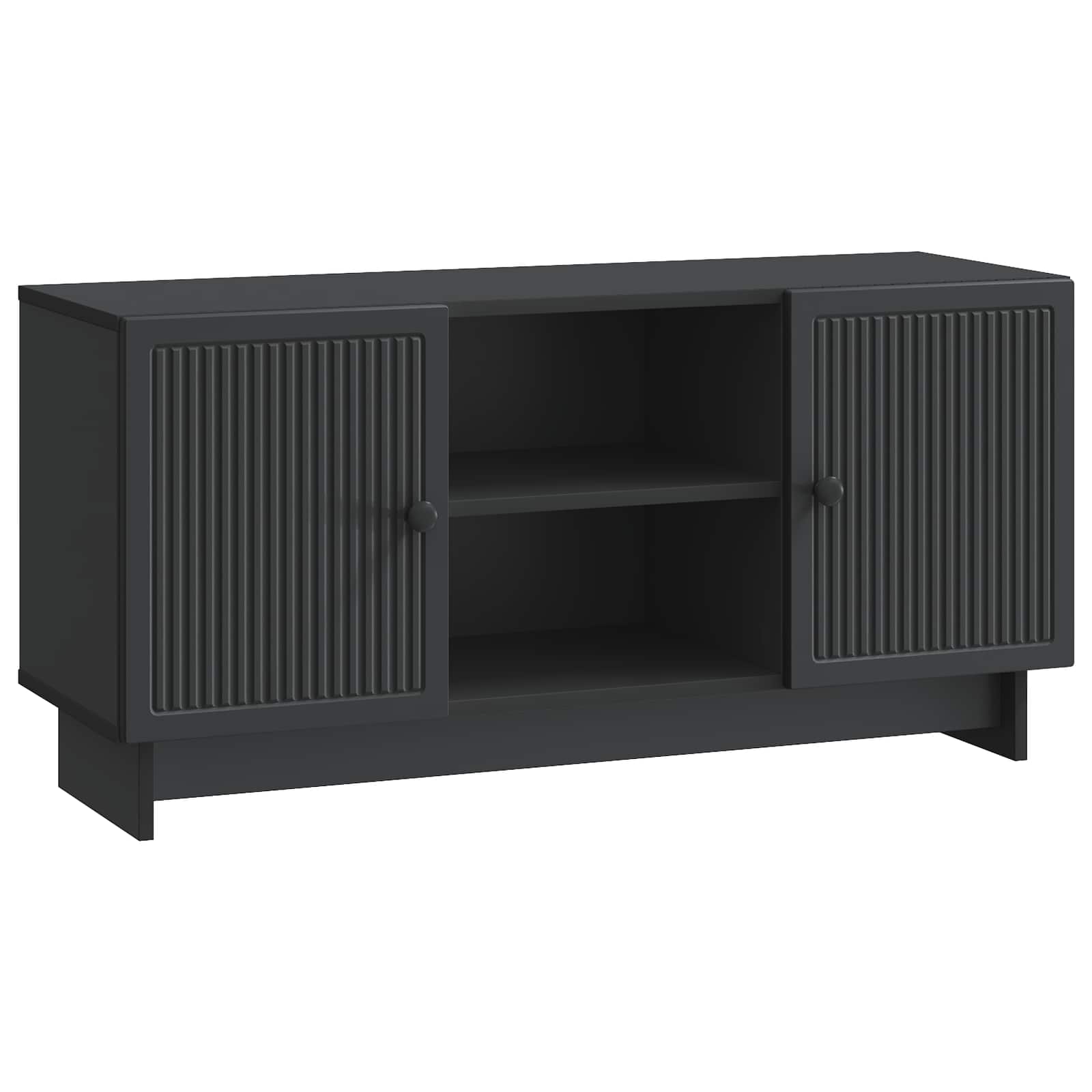 TV-kast Zwart 102 x 34,5 x 50 cm Bewerkt hout is nu te koop bij PeponiXL, paradijselijk wonen!
