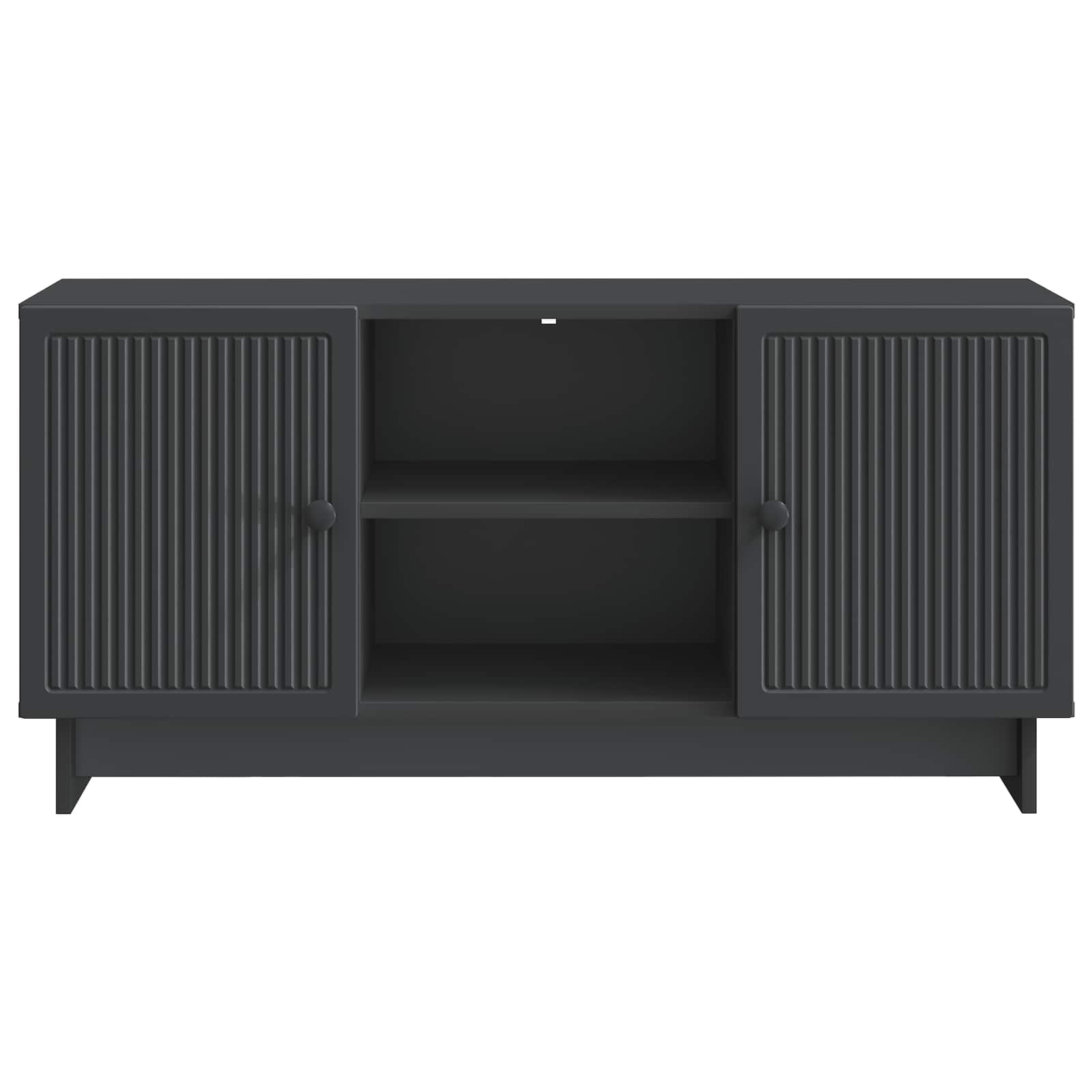TV-kast Zwart 102 x 34,5 x 50 cm Bewerkt hout is nu te koop bij PeponiXL, paradijselijk wonen!