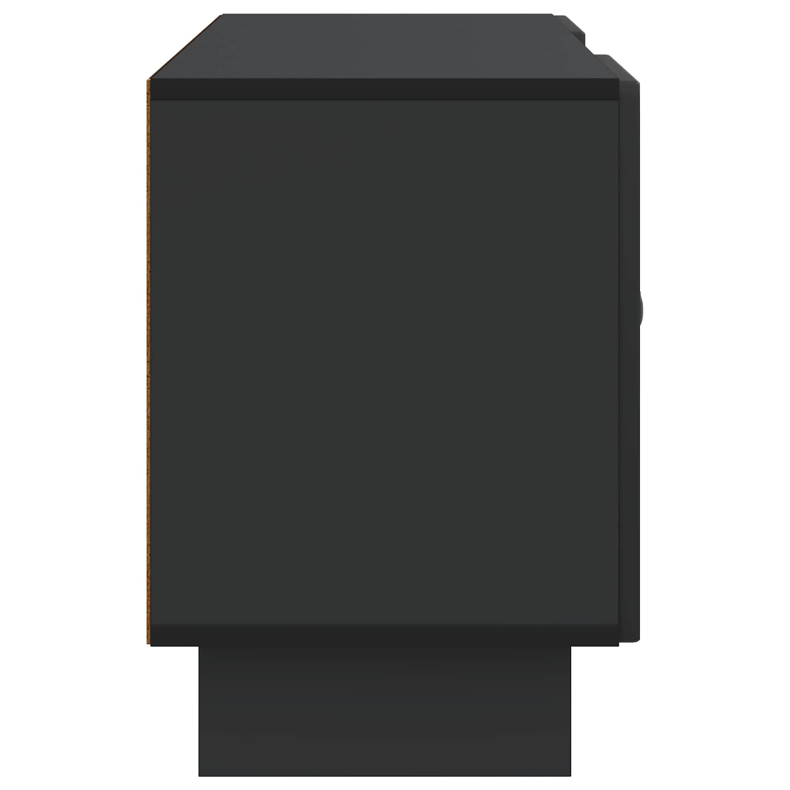 TV-kast Zwart 102 x 34,5 x 50 cm Bewerkt hout is nu te koop bij PeponiXL, paradijselijk wonen!