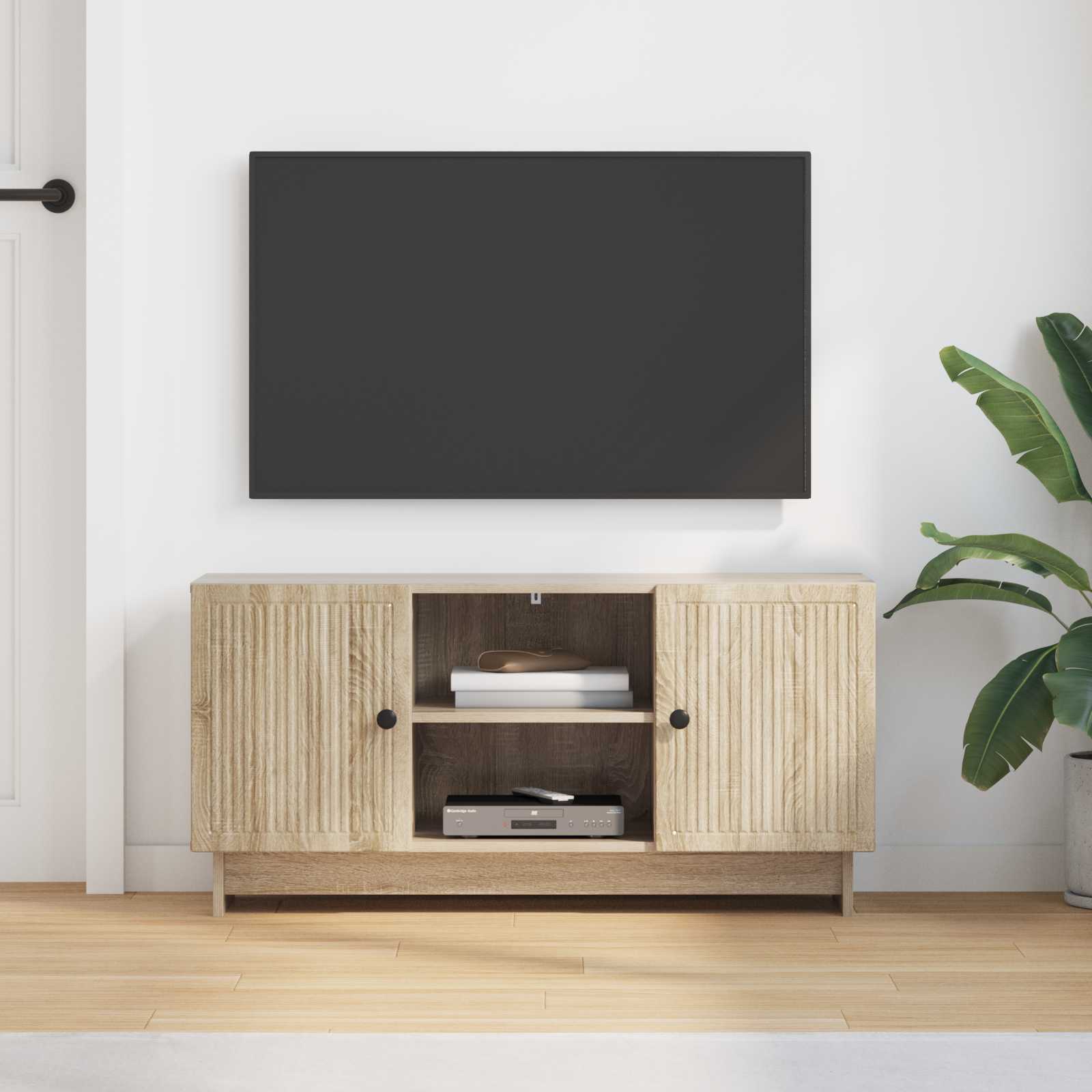 TV-kast Sonoma Eiken 102 x 34,5 x 50 cm Bewerkt hout is nu te koop bij PeponiXL, paradijselijk wonen!