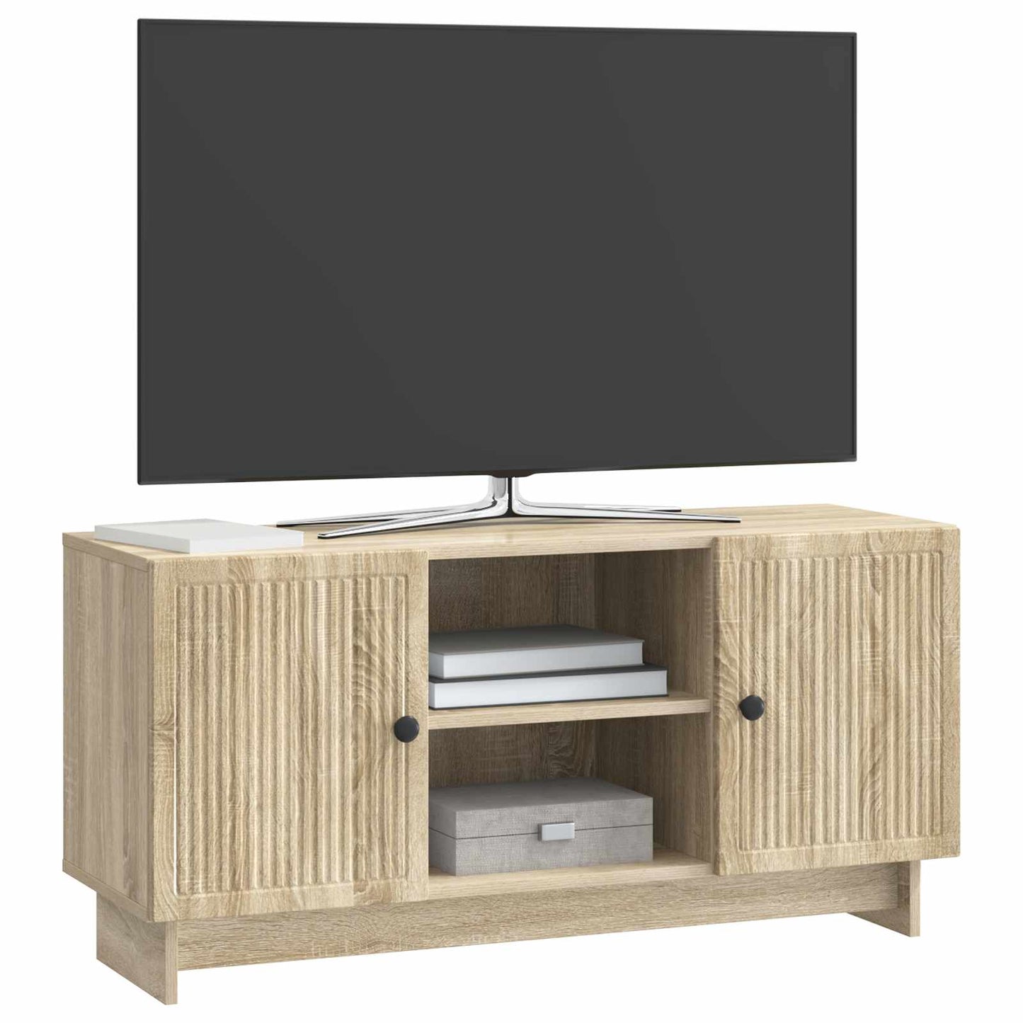 TV-kast Sonoma Eiken 102 x 34,5 x 50 cm Bewerkt hout is nu te koop bij PeponiXL, paradijselijk wonen!