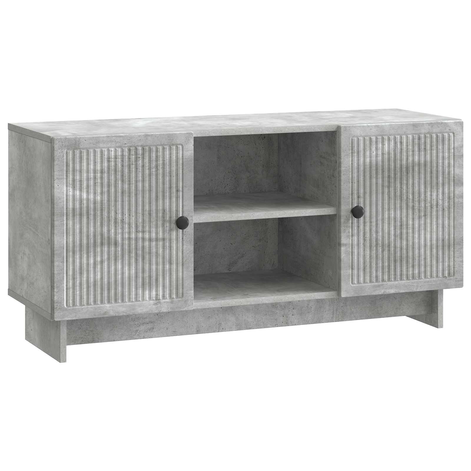 TV-kast Beton Grijs 102 x 34,5 x 50 cm Bewerkt hout is nu te koop bij PeponiXL, paradijselijk wonen!