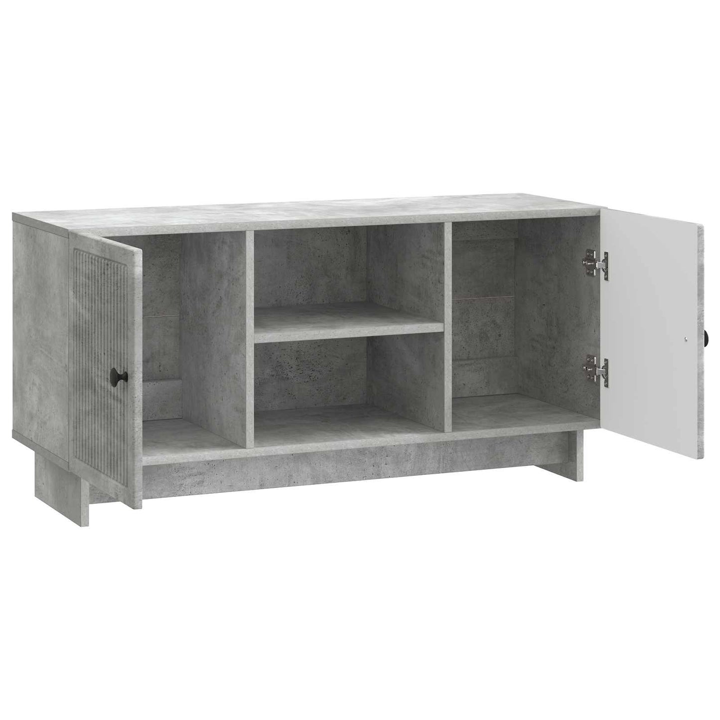 TV-kast Beton Grijs 102 x 34,5 x 50 cm Bewerkt hout is nu te koop bij PeponiXL, paradijselijk wonen!