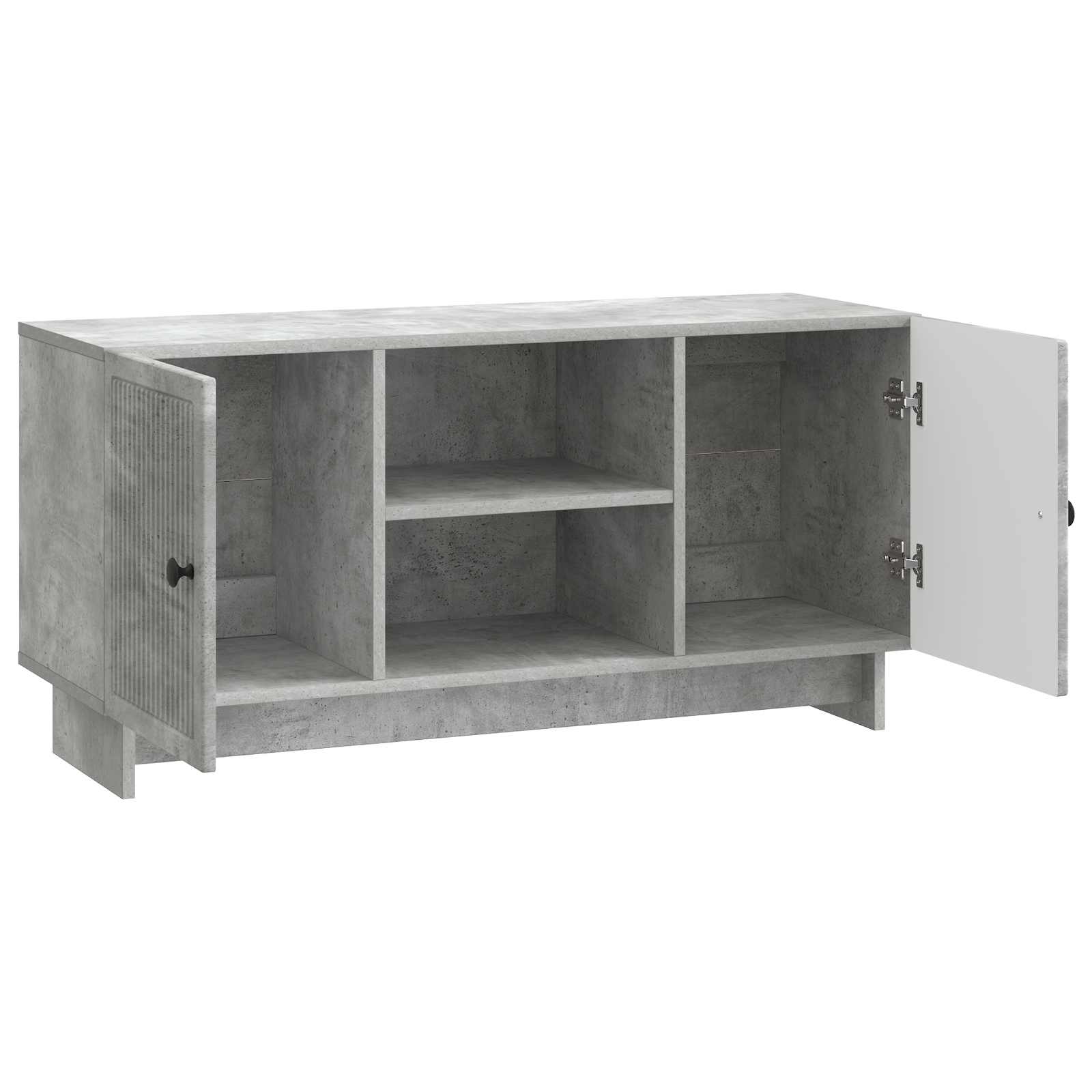 TV-kast Beton Grijs 102 x 34,5 x 50 cm Bewerkt hout is nu te koop bij PeponiXL, paradijselijk wonen!