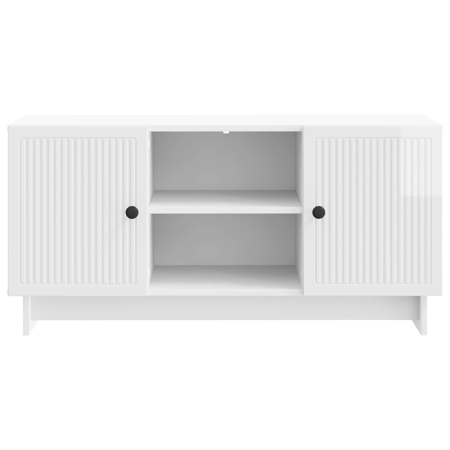TV-kast Hoogglans wit 102 x 34,5 x 50 cm Bewerkt hout is nu te koop bij PeponiXL, paradijselijk wonen!