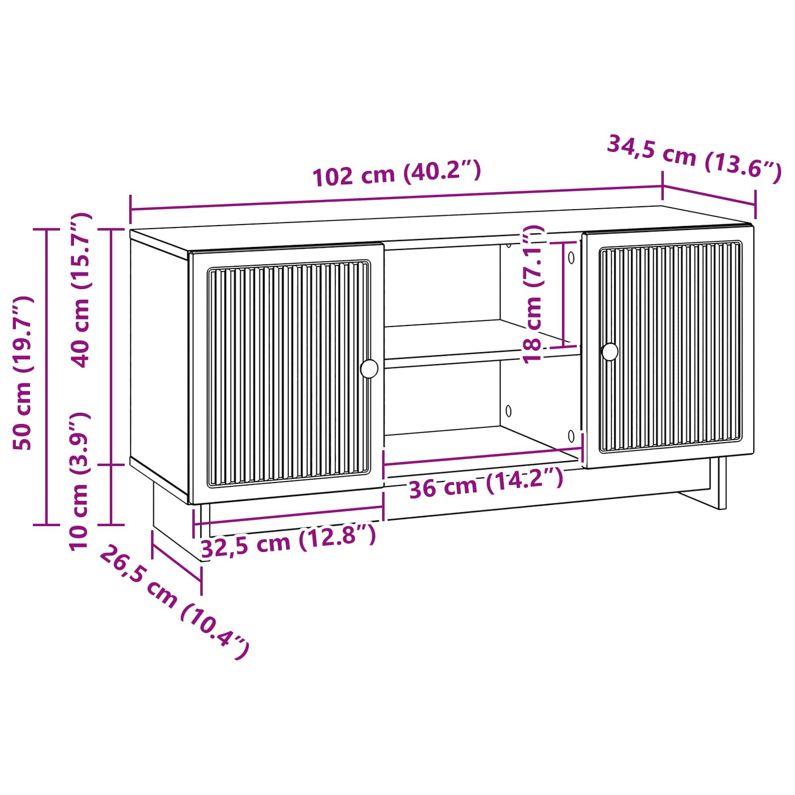 TV-kast Hoogglans wit 102 x 34,5 x 50 cm Bewerkt hout is nu te koop bij PeponiXL, paradijselijk wonen!