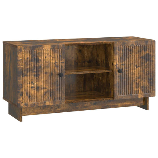 TV-kast Gerookt eiken 102 x 34,5 x 50 cm Bewerkt hout is nu te koop bij PeponiXL, paradijselijk wonen!
