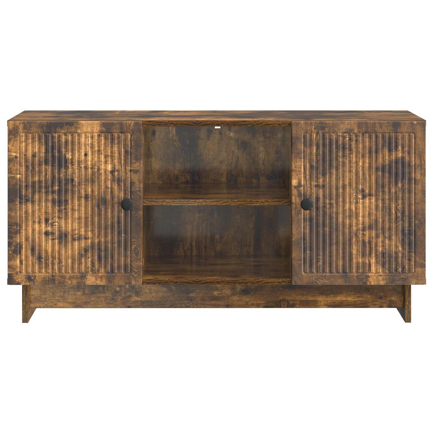 TV-kast Gerookt eiken 102 x 34,5 x 50 cm Bewerkt hout is nu te koop bij PeponiXL, paradijselijk wonen!
