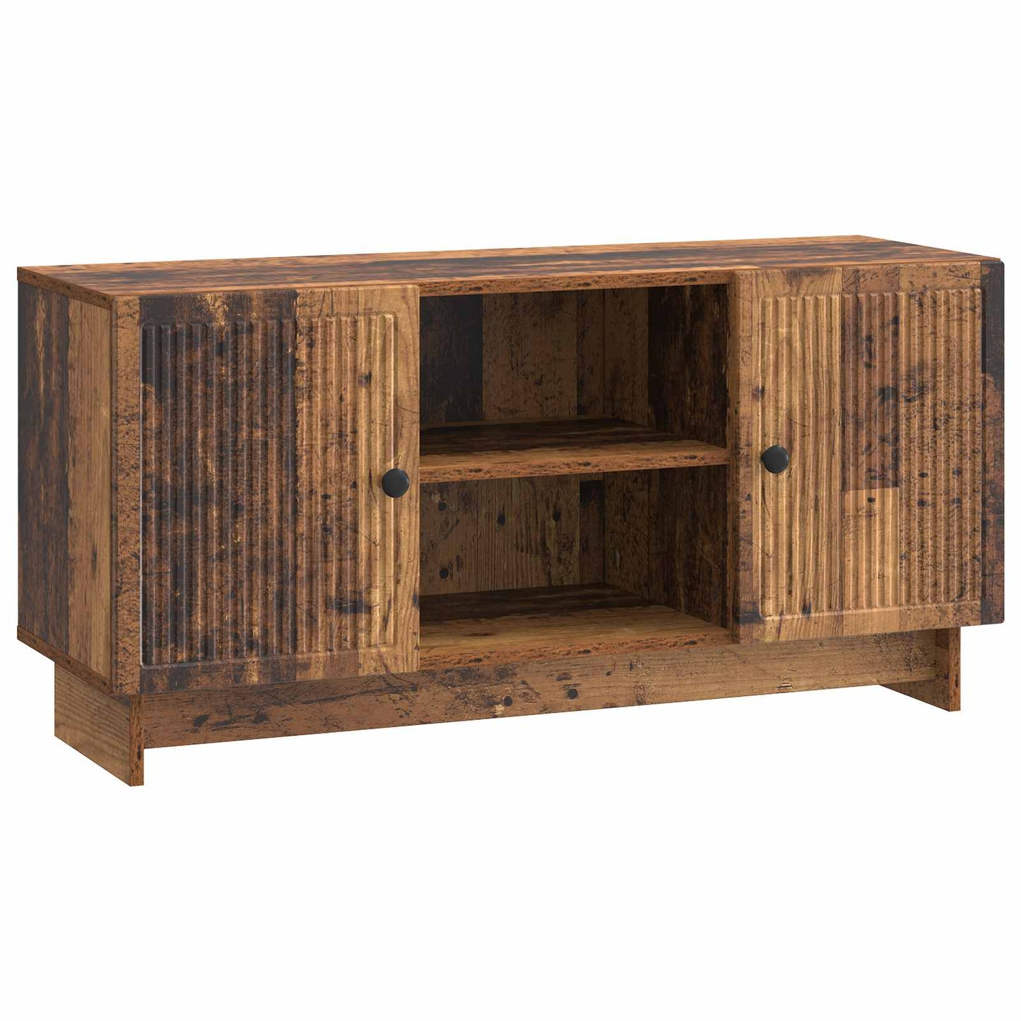TV-kast Oudhout 102 x 34,5 x 50 cm Bewerkt hout is nu te koop bij PeponiXL, paradijselijk wonen!