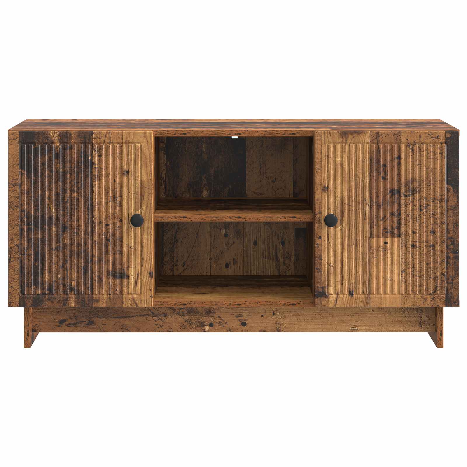TV-kast Oudhout 102 x 34,5 x 50 cm Bewerkt hout is nu te koop bij PeponiXL, paradijselijk wonen!