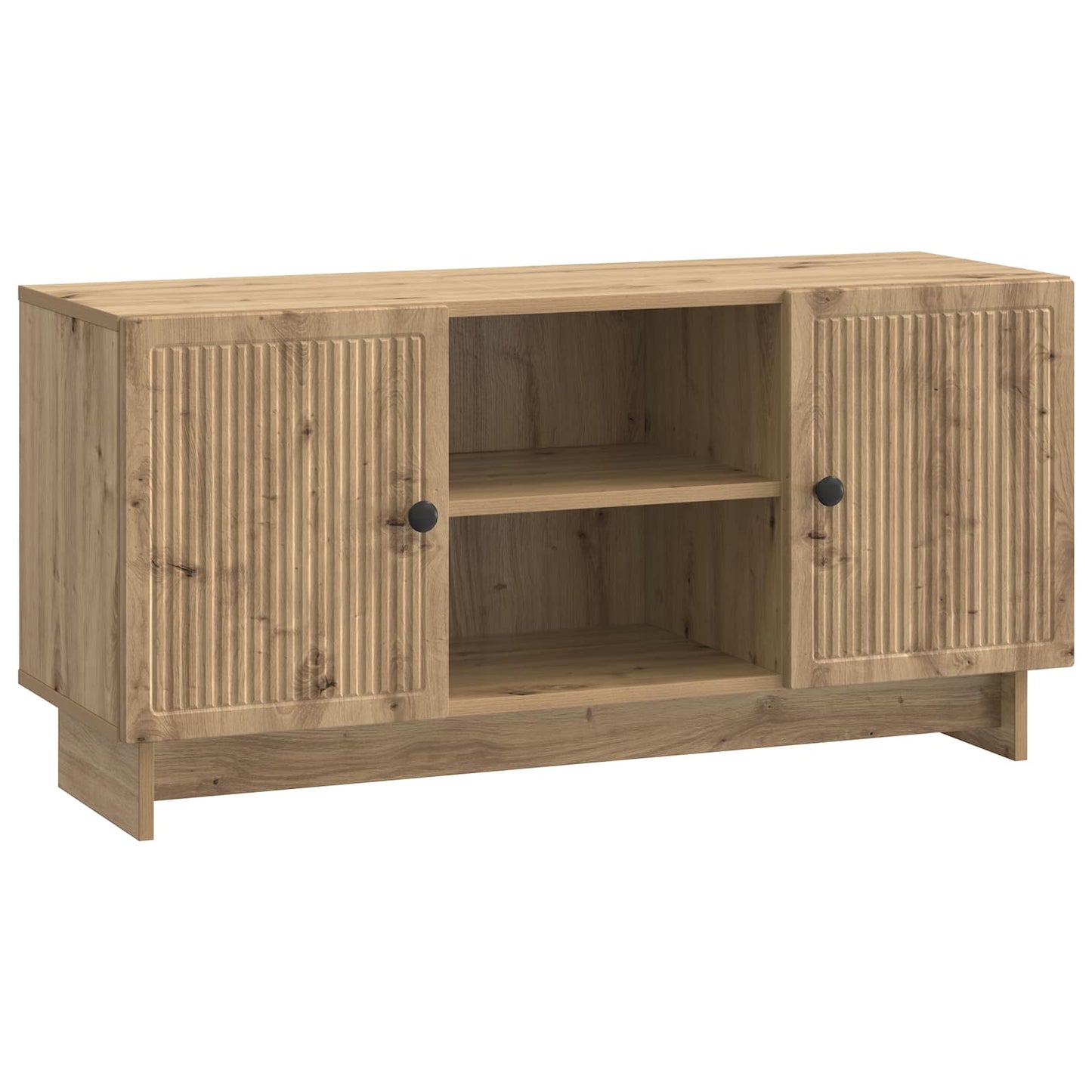 TV-kast Artisan Eiken 102 x 34,5 x 50 cm Bewerkt hout is nu te koop bij PeponiXL, paradijselijk wonen!