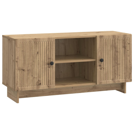 TV-kast Artisan Eiken 102 x 34,5 x 50 cm Bewerkt hout is nu te koop bij PeponiXL, paradijselijk wonen!