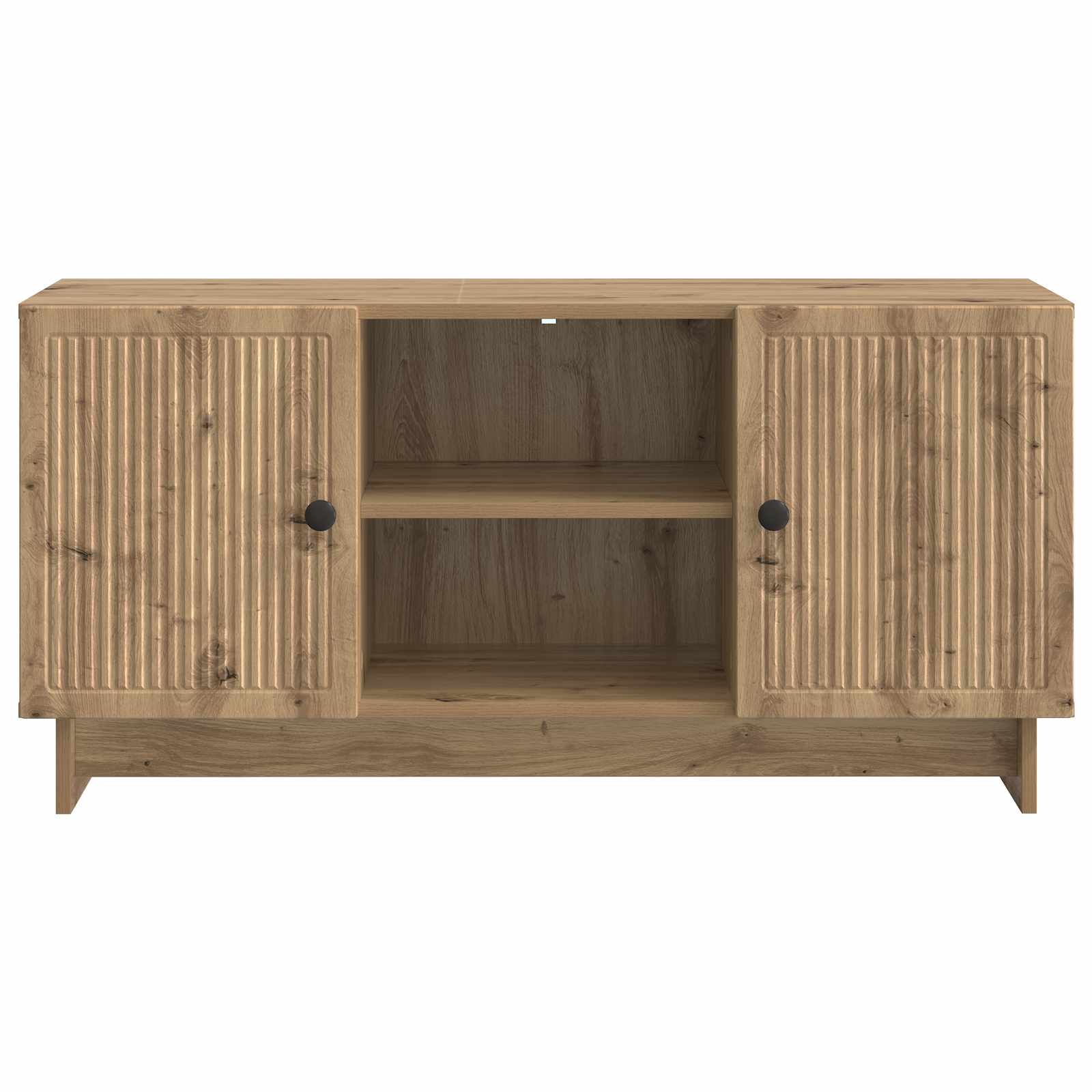 TV-kast Artisan Eiken 102 x 34,5 x 50 cm Bewerkt hout is nu te koop bij PeponiXL, paradijselijk wonen!
