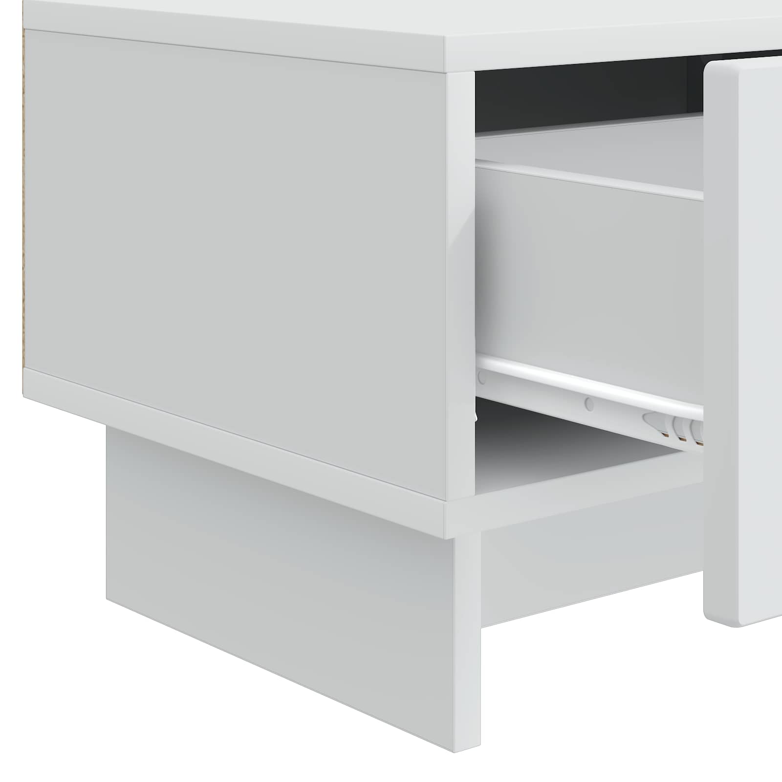 TV-kast met lade Wit 147 x 34,5 x 30 cm Bewerkt hout is nu te koop bij PeponiXL, paradijselijk wonen!