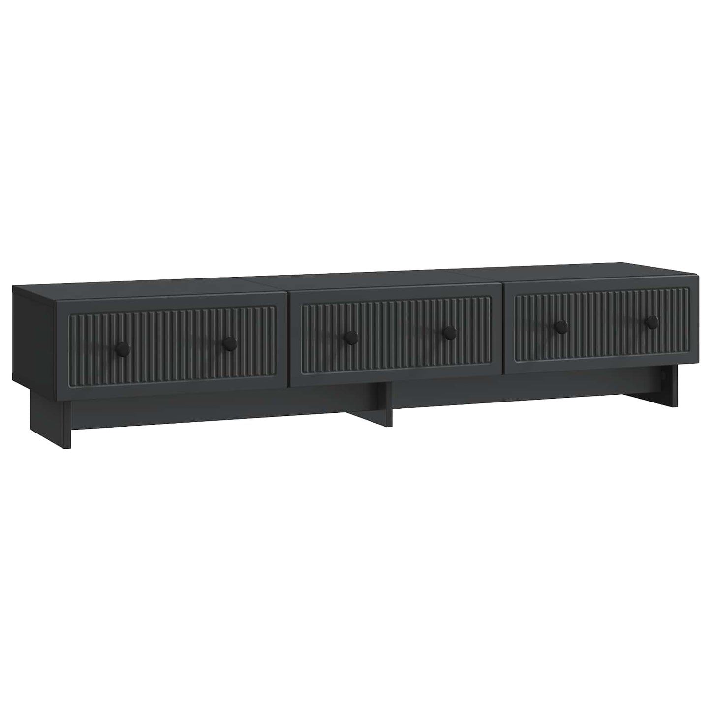 TV-kast met lade Zwart 147 x 34,5 x 30 cm Bewerkt hout is nu te koop bij PeponiXL, paradijselijk wonen!