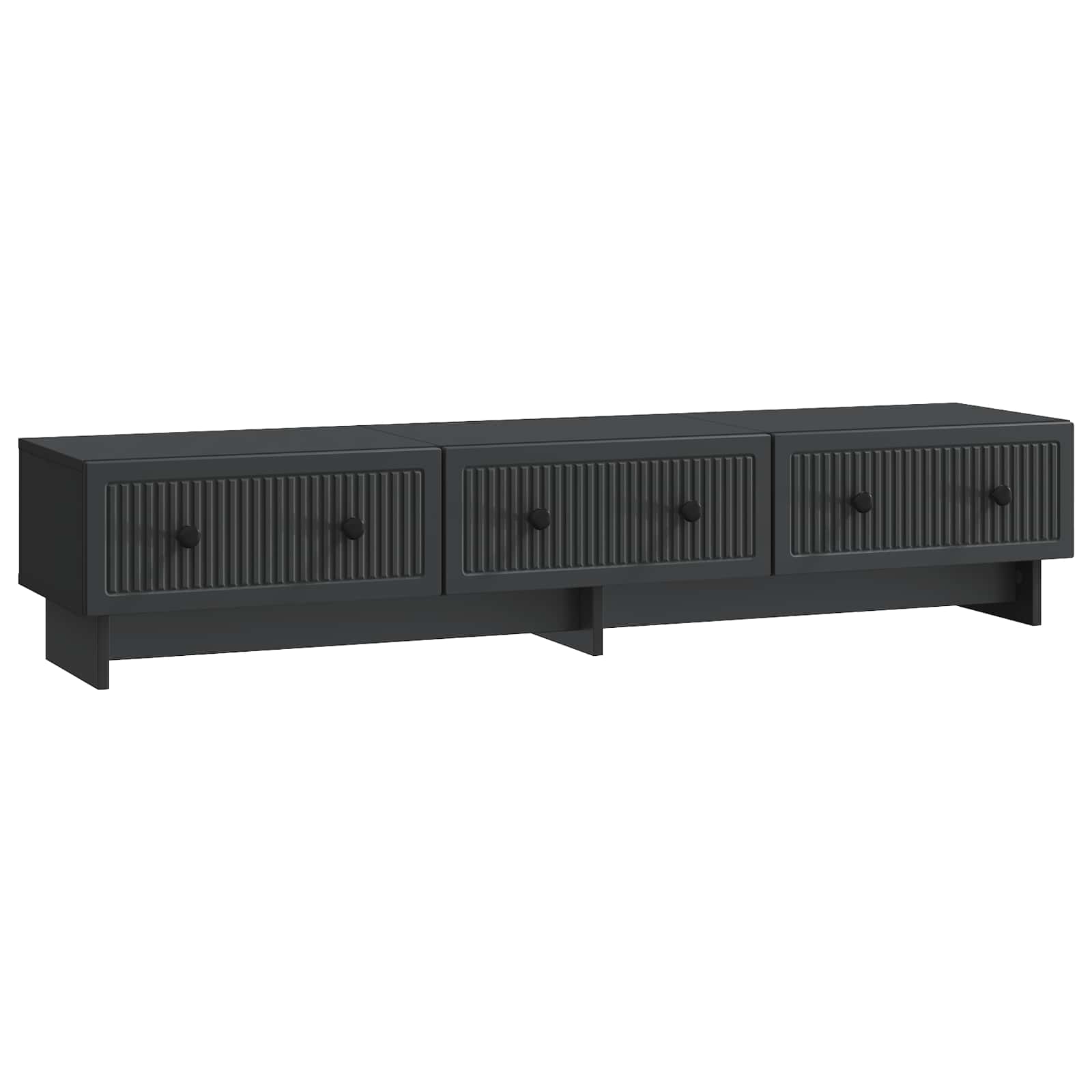 TV-kast met lade Zwart 147 x 34,5 x 30 cm Bewerkt hout is nu te koop bij PeponiXL, paradijselijk wonen!