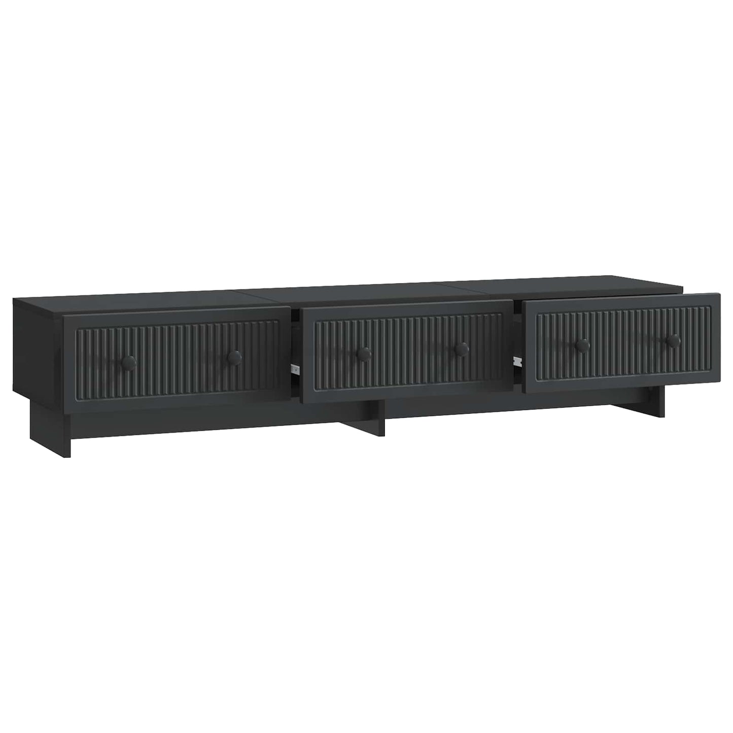 TV-kast met lade Zwart 147 x 34,5 x 30 cm Bewerkt hout is nu te koop bij PeponiXL, paradijselijk wonen!