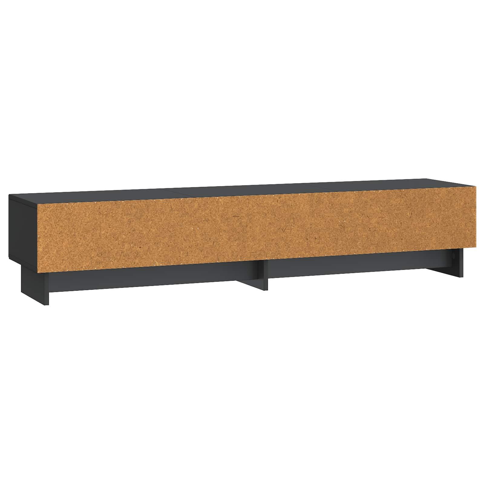 TV-kast met lade Zwart 147 x 34,5 x 30 cm Bewerkt hout is nu te koop bij PeponiXL, paradijselijk wonen!