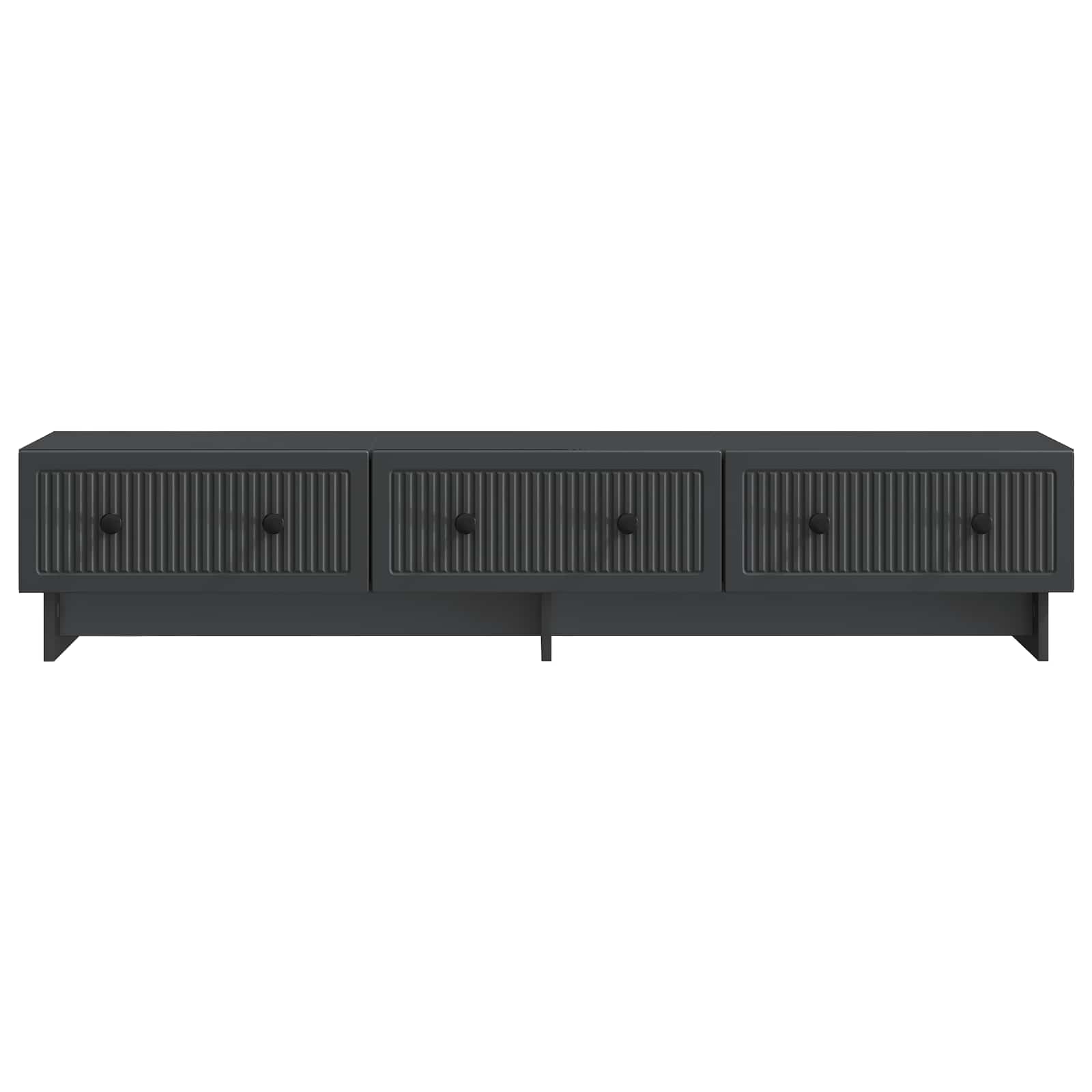 TV-kast met lade Zwart 147 x 34,5 x 30 cm Bewerkt hout is nu te koop bij PeponiXL, paradijselijk wonen!
