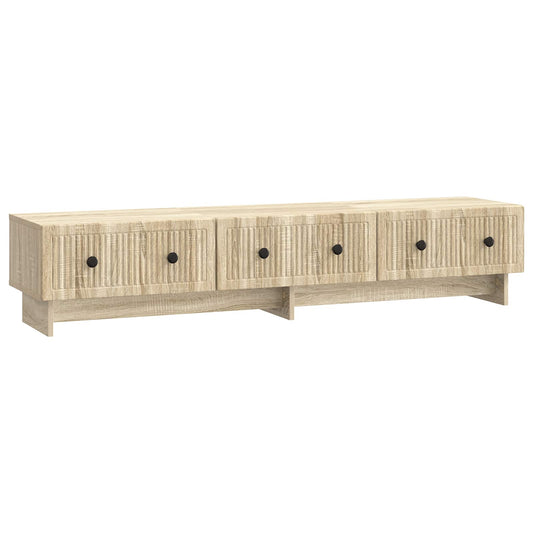 TV-kast met lade Sonoma Eiken 147 x 34,5 x 30 cm Bewerkt hout is nu te koop bij PeponiXL, paradijselijk wonen!
