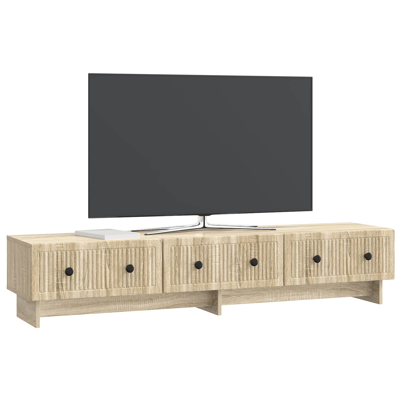 TV-kast met lade Sonoma Eiken 147 x 34,5 x 30 cm Bewerkt hout is nu te koop bij PeponiXL, paradijselijk wonen!