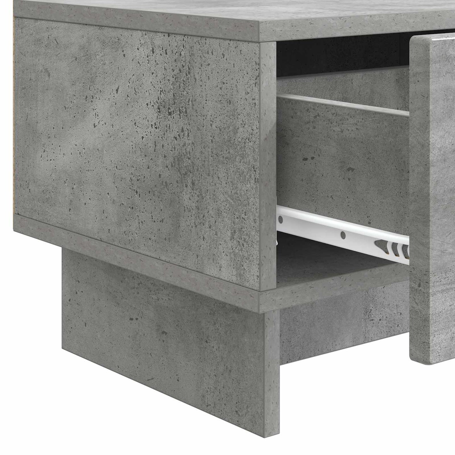TV-kast met lade Betongrijs 147 x 34,5 x 30 cm Bewerkt hout is nu te koop bij PeponiXL, paradijselijk wonen!