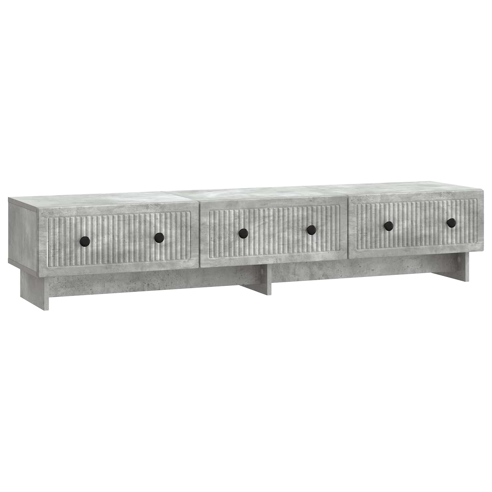 TV-kast met lade Betongrijs 147 x 34,5 x 30 cm Bewerkt hout is nu te koop bij PeponiXL, paradijselijk wonen!