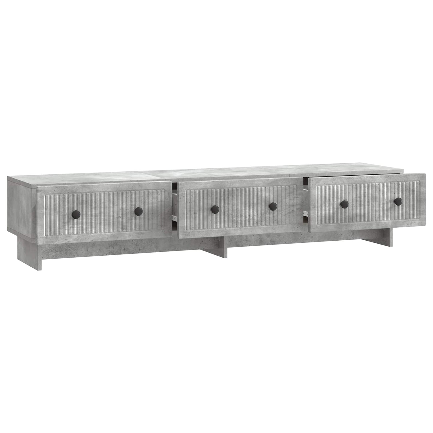 TV-kast met lade Betongrijs 147 x 34,5 x 30 cm Bewerkt hout is nu te koop bij PeponiXL, paradijselijk wonen!