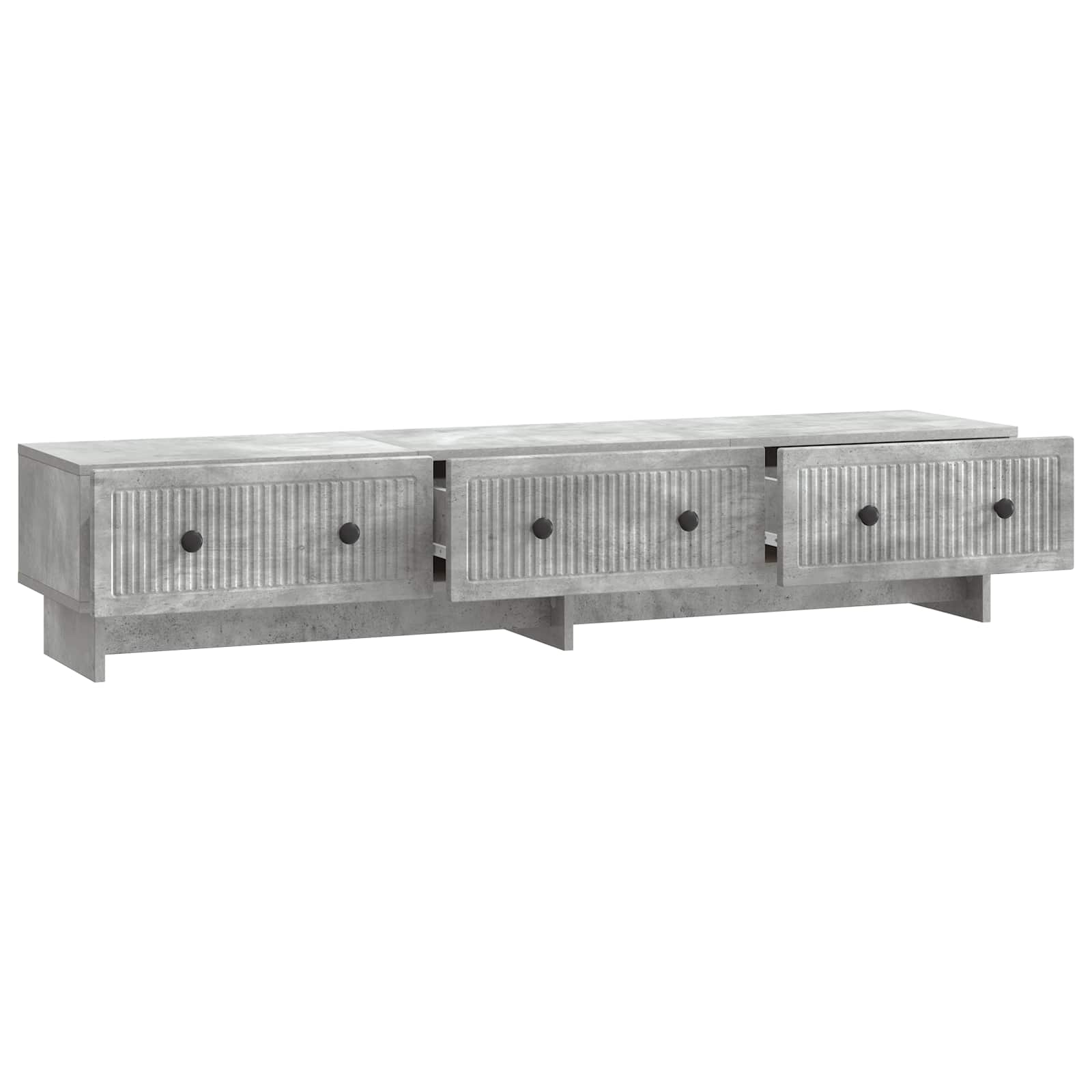 TV-kast met lade Betongrijs 147 x 34,5 x 30 cm Bewerkt hout is nu te koop bij PeponiXL, paradijselijk wonen!