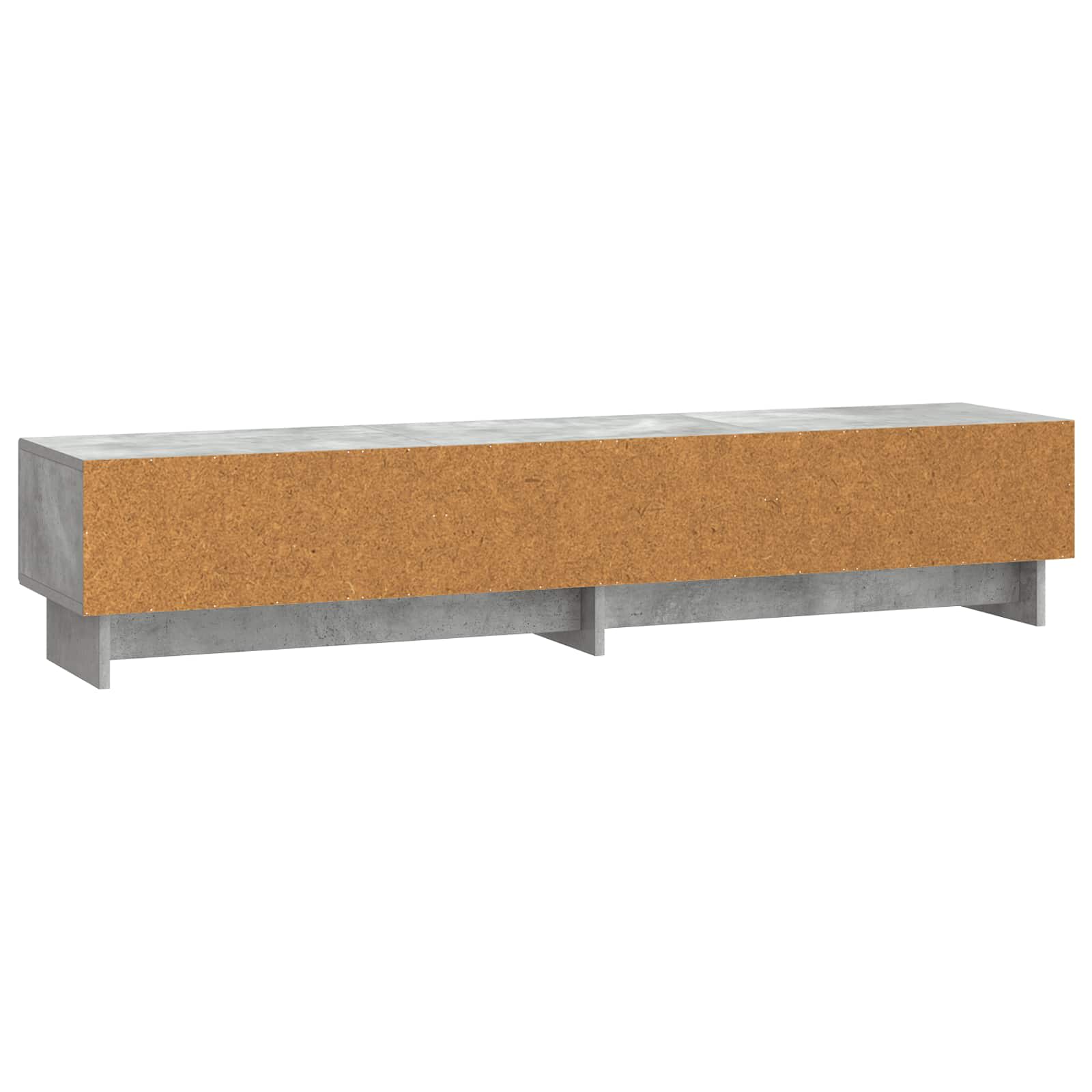 TV-kast met lade Betongrijs 147 x 34,5 x 30 cm Bewerkt hout is nu te koop bij PeponiXL, paradijselijk wonen!