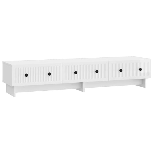 TV-kast met lade Hoogglans Wit 147 x 34,5 x 30 cm Bewerkt hout is nu te koop bij PeponiXL, paradijselijk wonen!